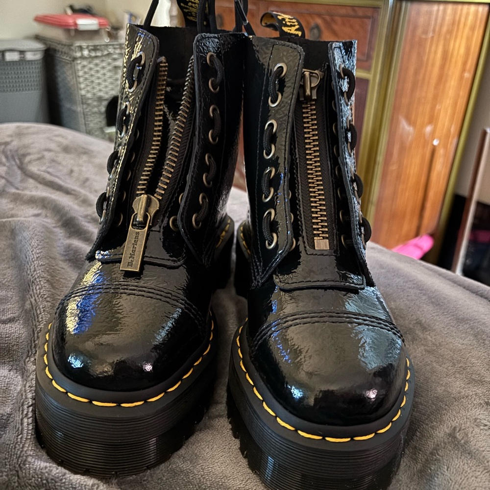 Dr. Martens Sinclair Black Patent Boots